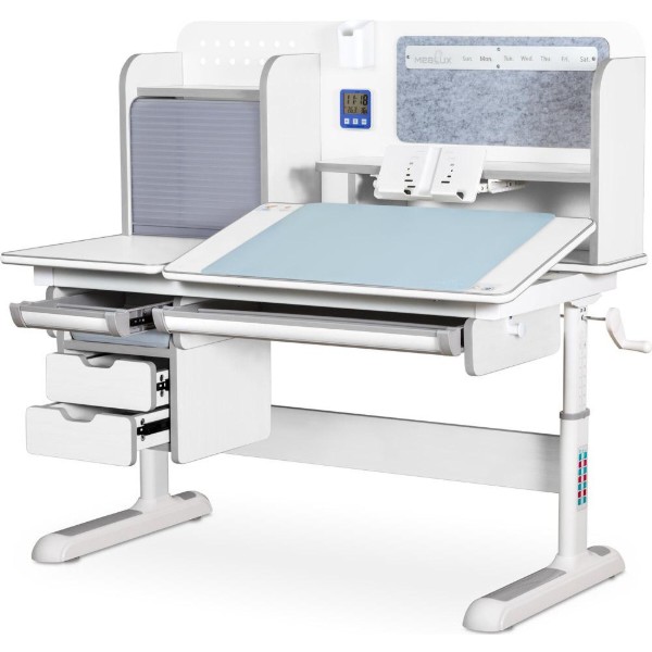 Фото - Парта школьная Mealux Winnipeg Multicolor Plus WG Grey (BD-630 WG с тумбой)